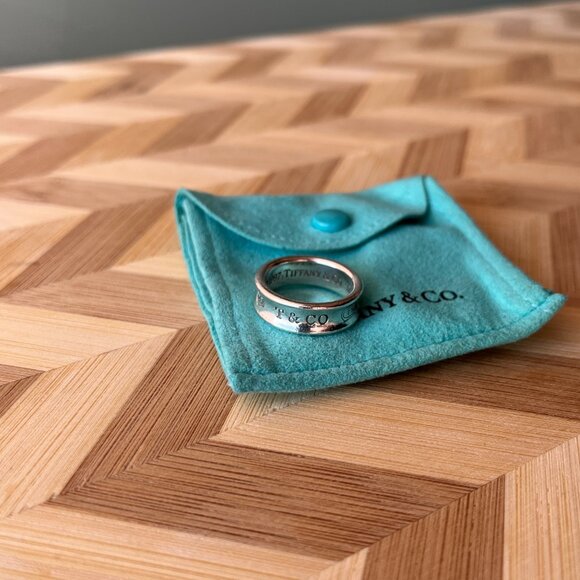 Tiffany & Co. Sterling Silver '1837 T & Co' Ring - Picture 7 of 8
